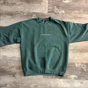 Missguided Green sweatshirt